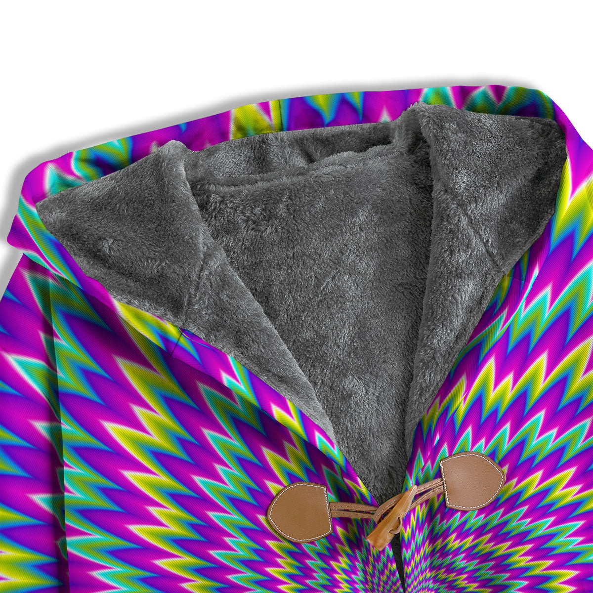 Moving Optical Illusion Abstract Spiral Men's Windbreaker Jacket-grizzshop
