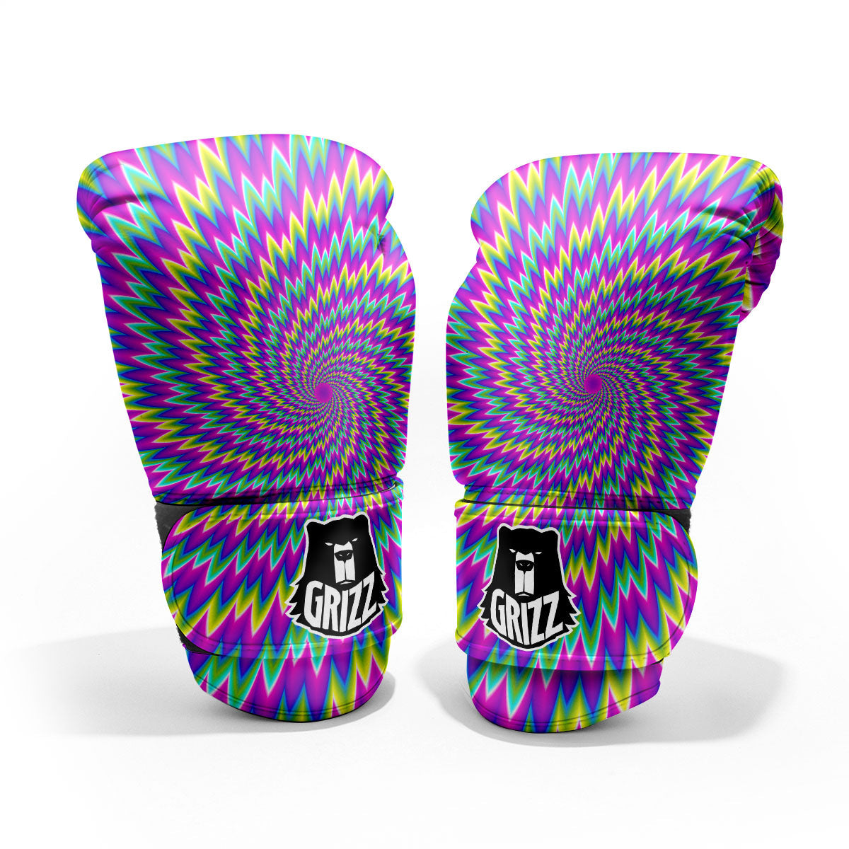 Moving Optical Illusion Abstract Spiral Pro Boxing Glove