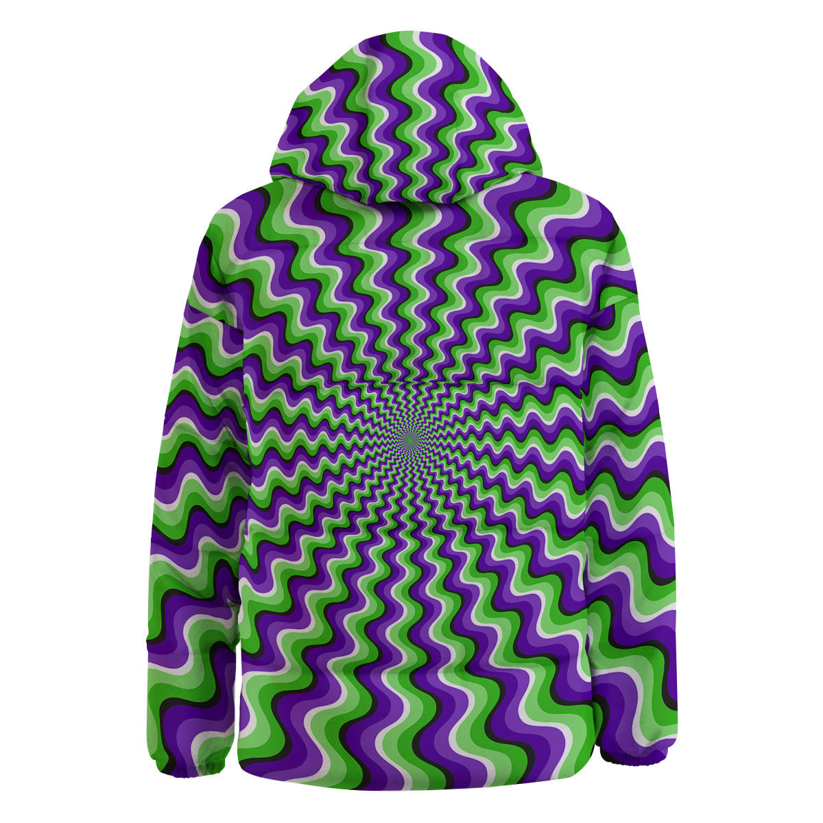 Moving Optical Illusion Colorful Dizzy Down Jacket-grizzshop
