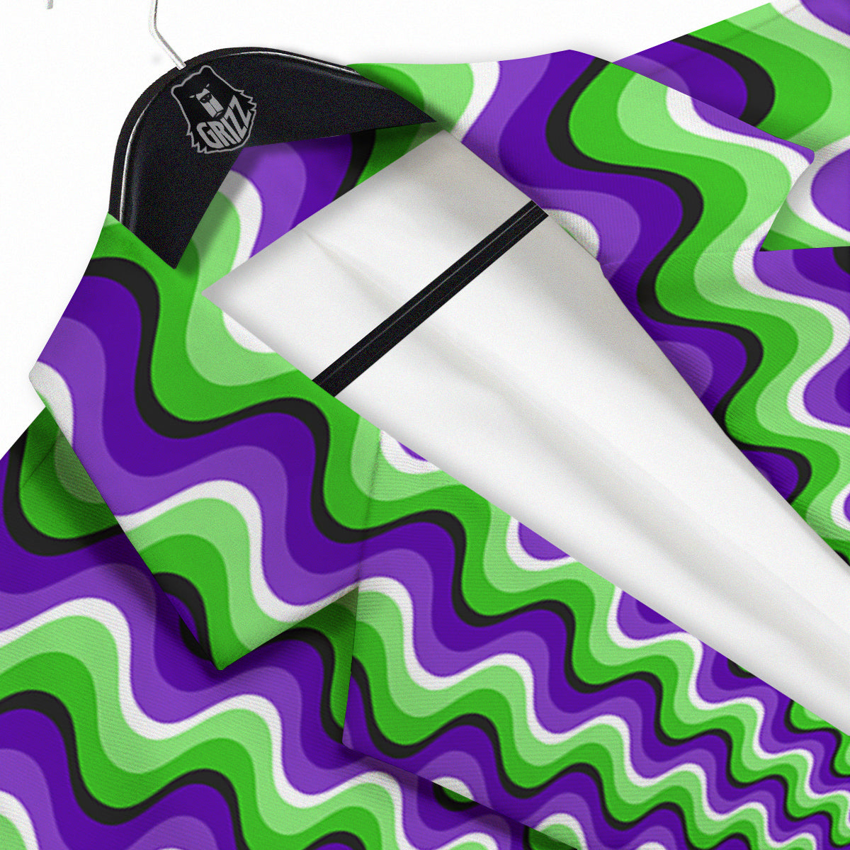 Moving Optical Illusion Colorful Dizzy Men's Sport Coat-grizzshop