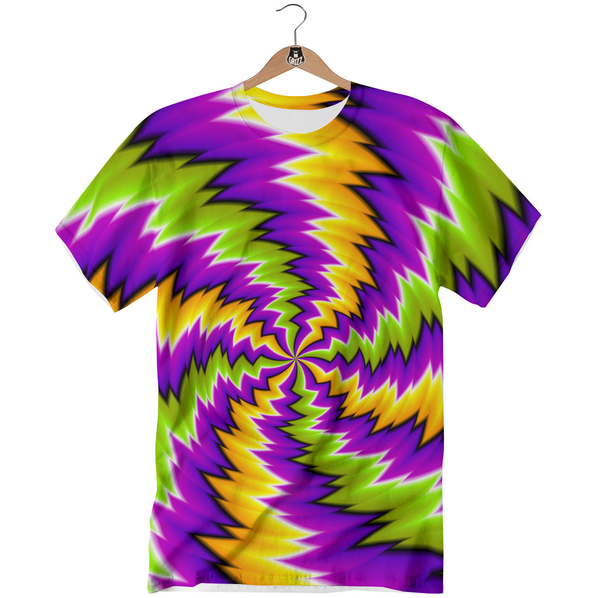 Moving Optical Illusion Dizzy Vortex T-Shirt-grizzshop