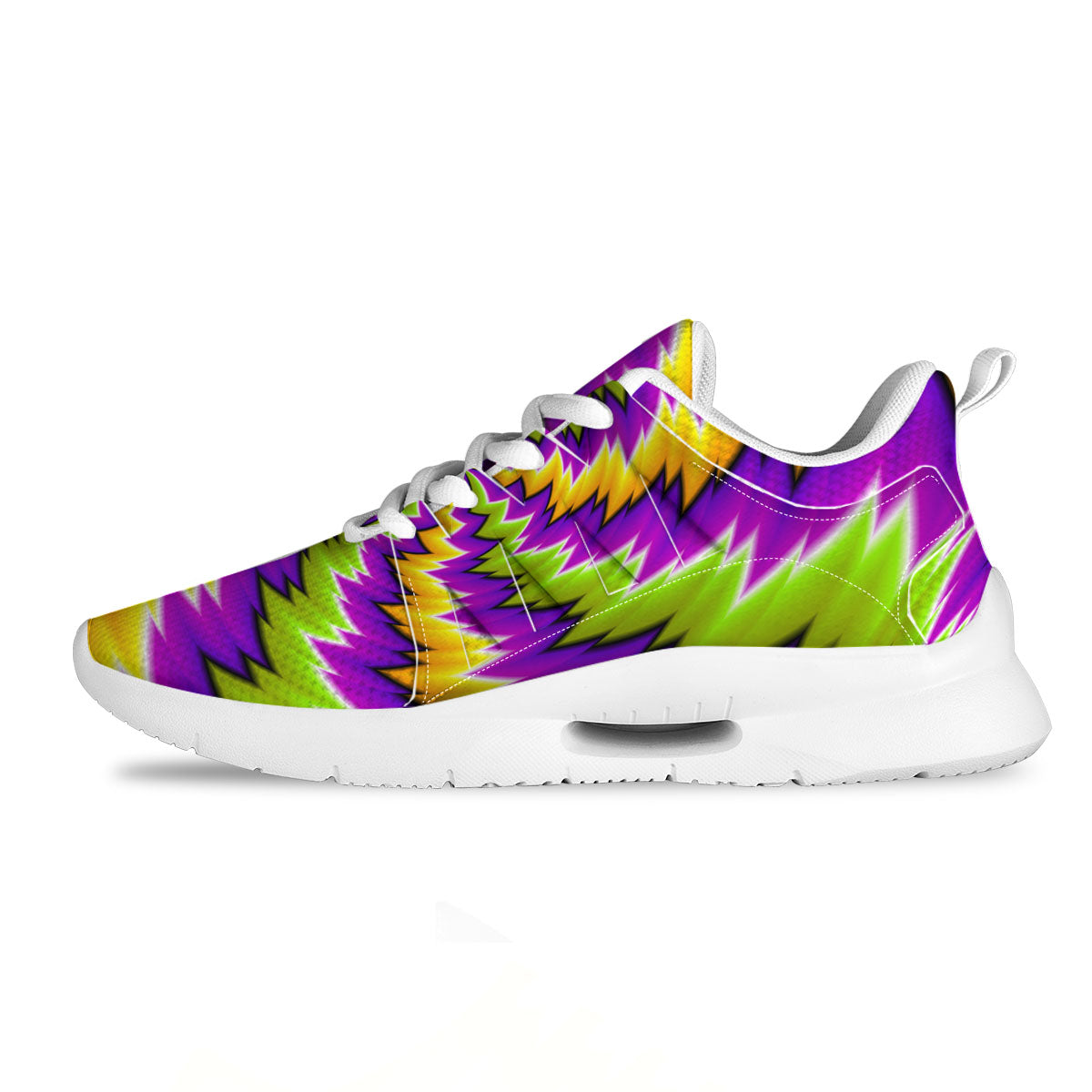 Moving Optical Illusion Dizzy Vortex Tennis Shoes-grizzshop