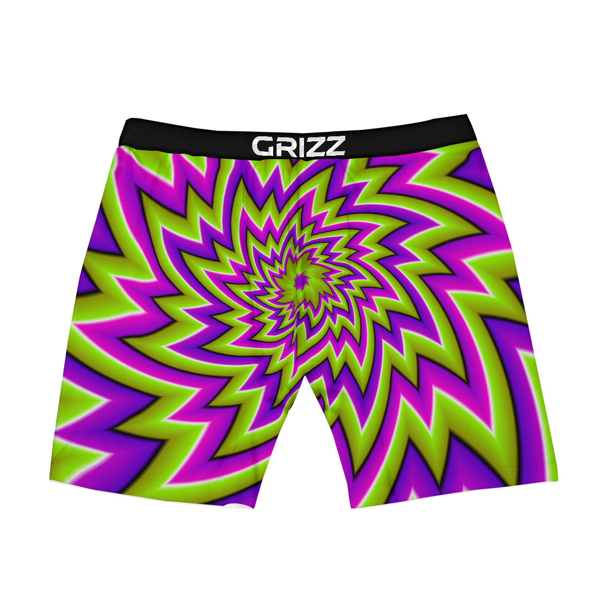 Moving Optical Illusion Green Big Bang Boxer Briefs-grizzshop