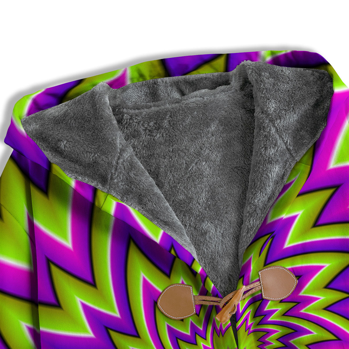 Moving Optical Illusion Green Big Bang Men's Windbreaker Jacket-grizzshop