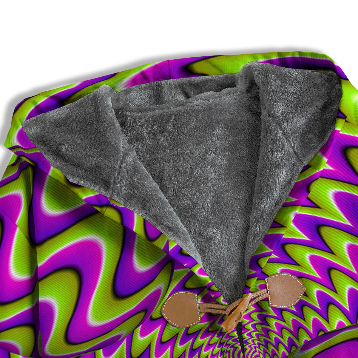 Moving Optical Illusion Green Twisted Men's Windbreaker Jacket-grizzshop