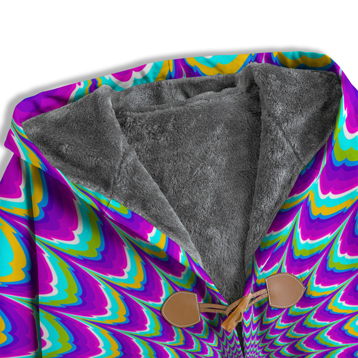Moving Optical Illusion Purple Dizzy Men's Windbreaker Jacket-grizzshop