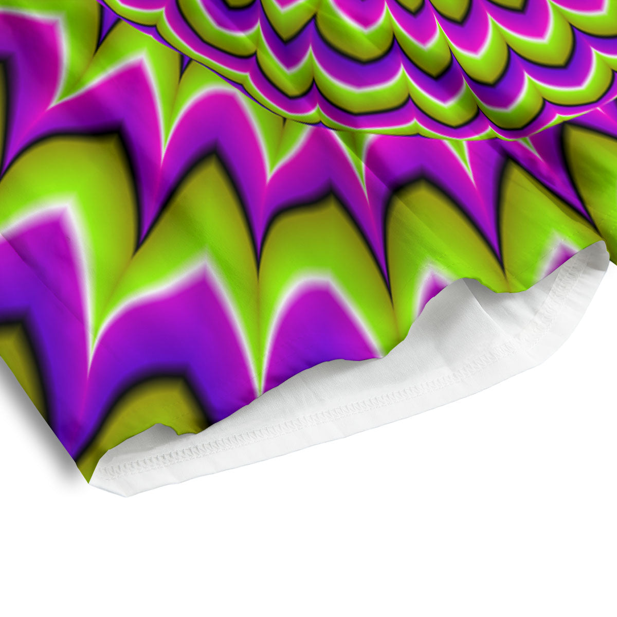 Moving Optical Illusion Spiky Spiral Men's Athletic Shorts