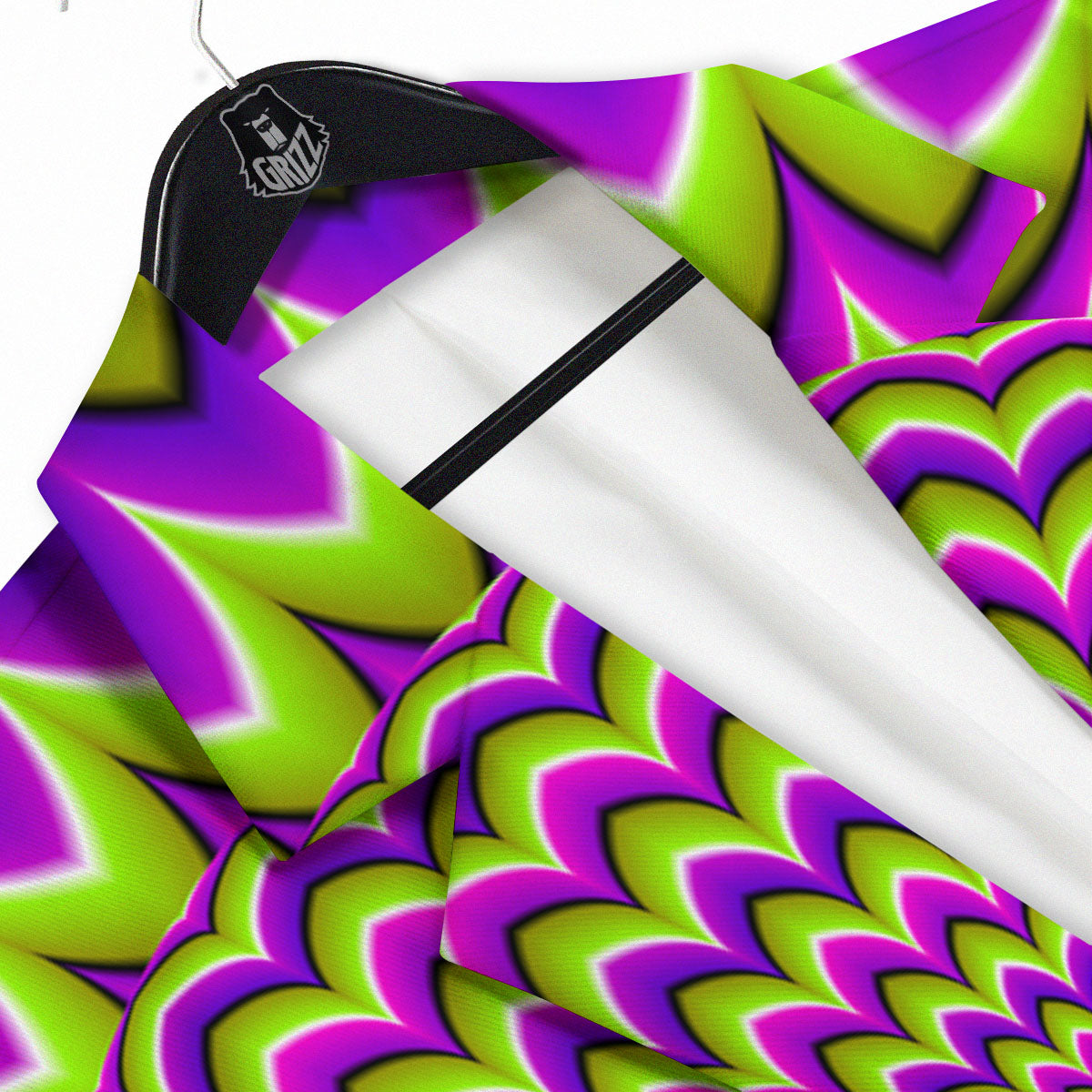 Moving Optical Illusion Spiky Spiral Men's Sport Coat-grizzshop
