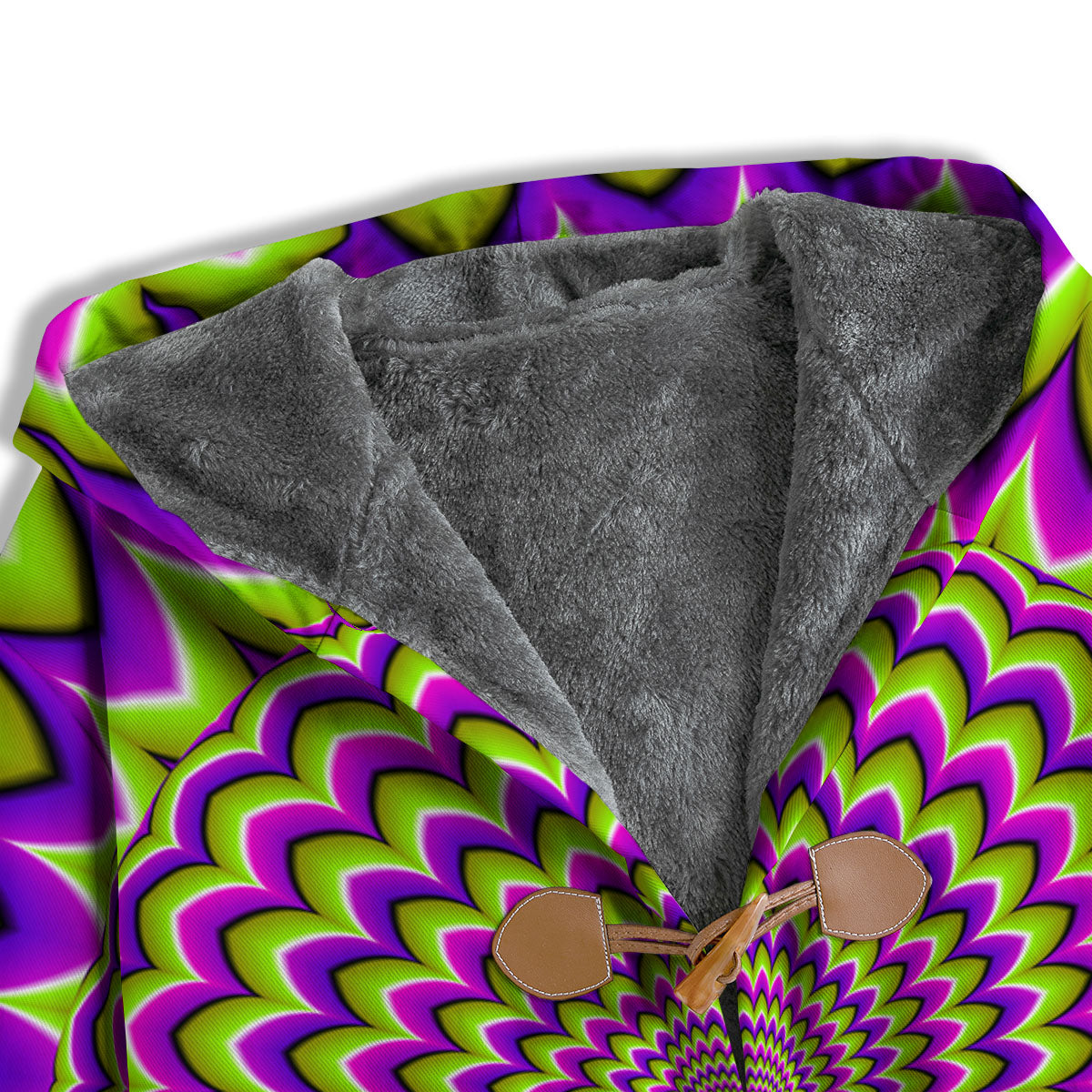 Moving Optical Illusion Spiky Spiral Men's Windbreaker Jacket-grizzshop