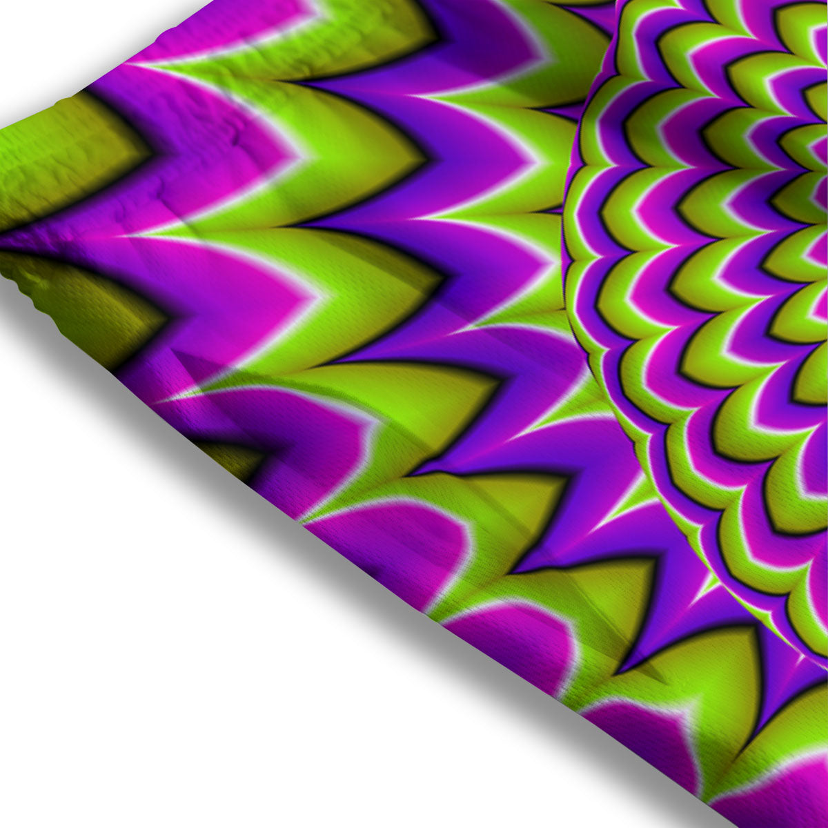 Moving Optical Illusion Spiky Spiral Mesh Shorts