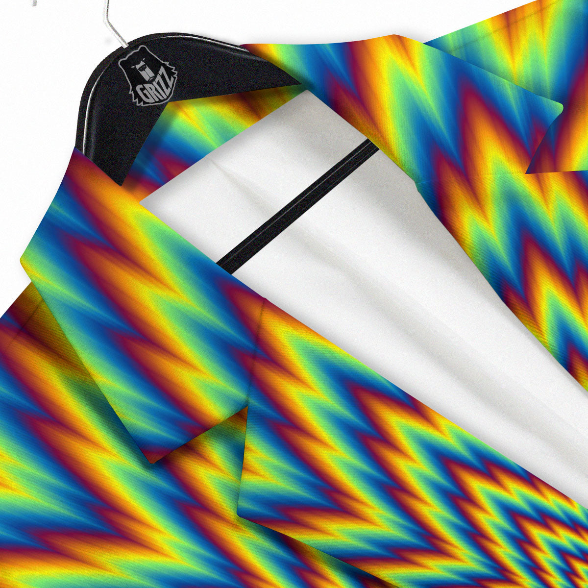 Moving Optical Illusion Spiral Expansion Men's Sport Coat-grizzshop