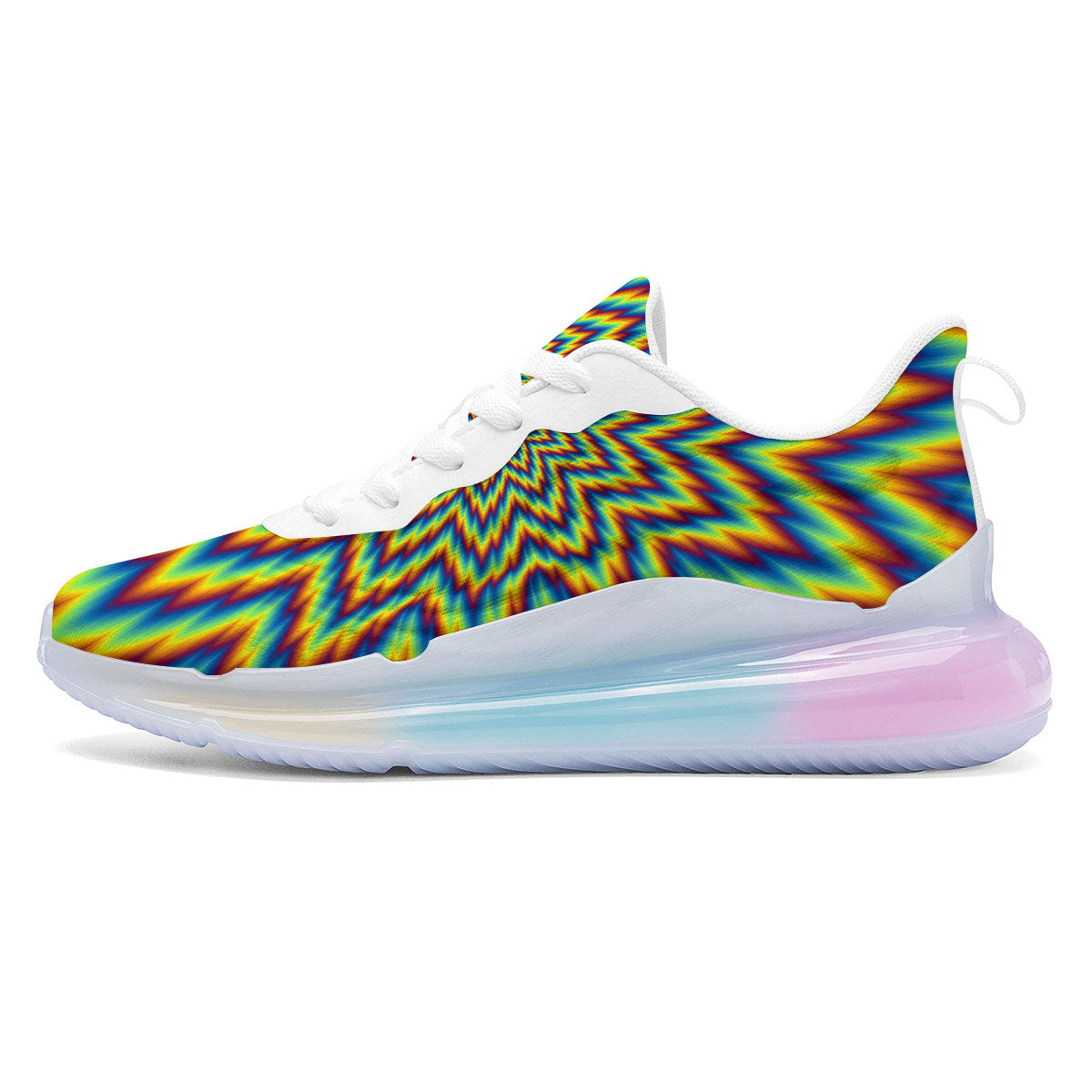 Moving Optical Illusion Spiral Expansion Running Sneakers-grizzshop