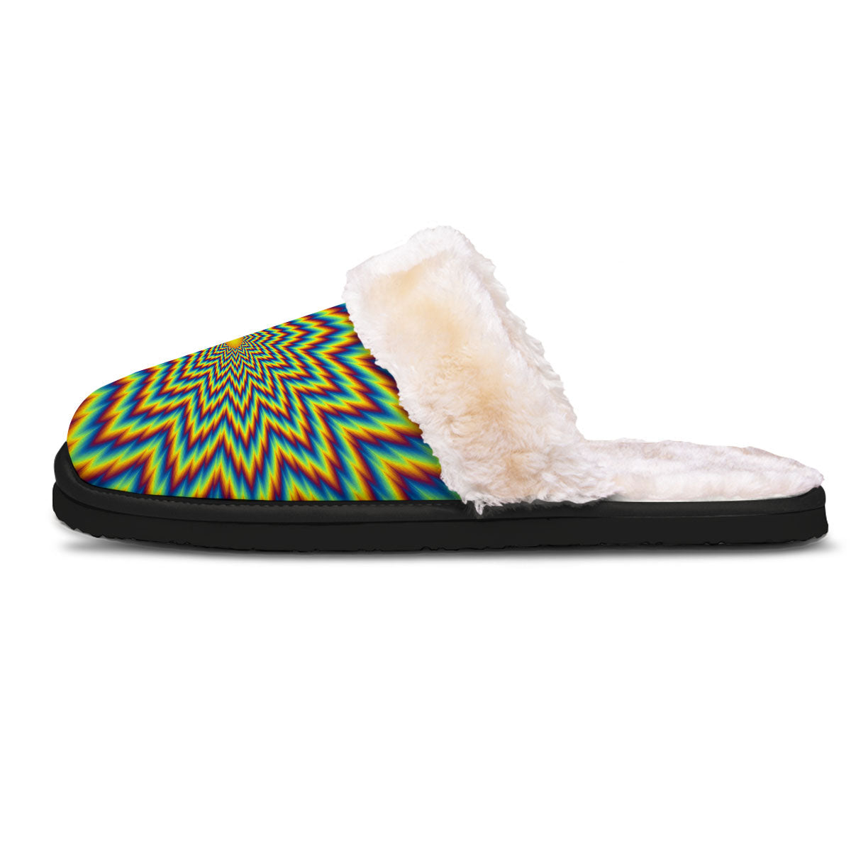 Moving Optical Illusion Spiral Expansion Slippers-grizzshop