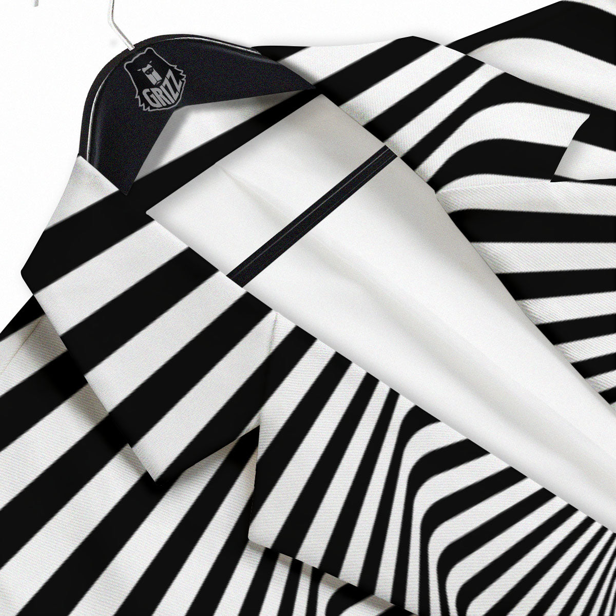 Moving Optical Illusion Twisted Spiral Men's Sport Coat-grizzshop