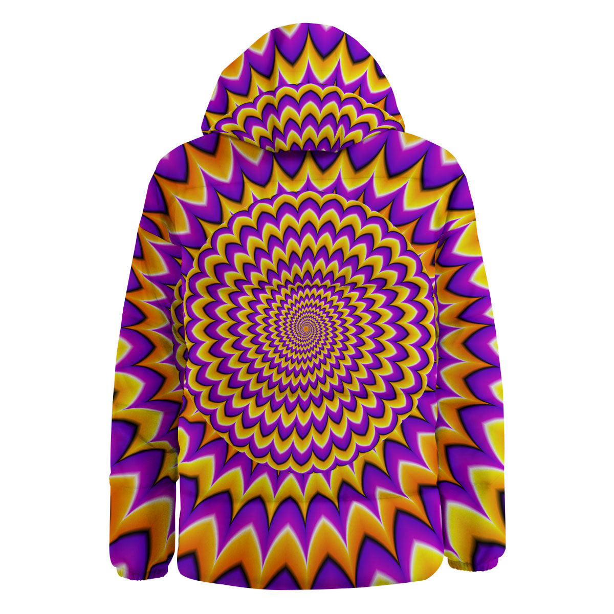 Moving Optical Yellow Expansion Illusion Down Jacket-grizzshop
