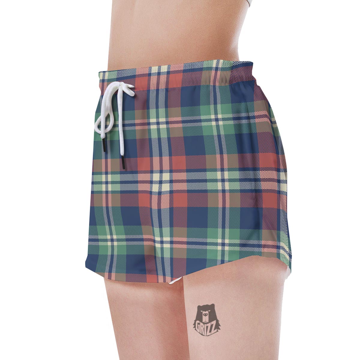 Multicolor Plaid Tartan Women's Shorts-grizzshop