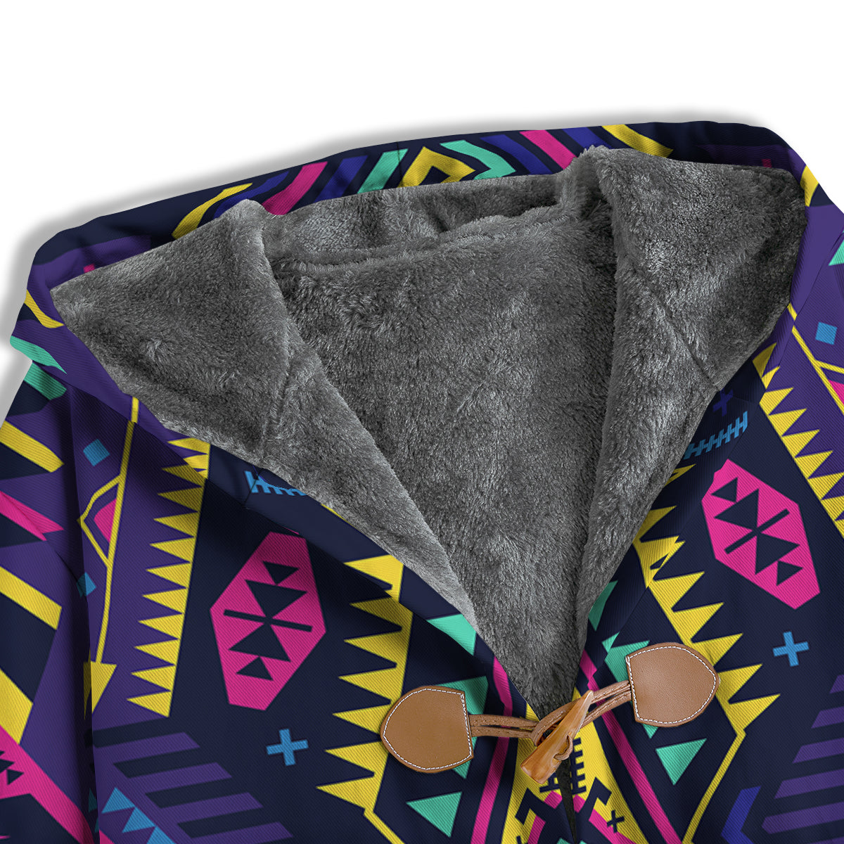 Multicolor Tribal Navajo Geometric Print Men's Windbreaker Jacket-grizzshop