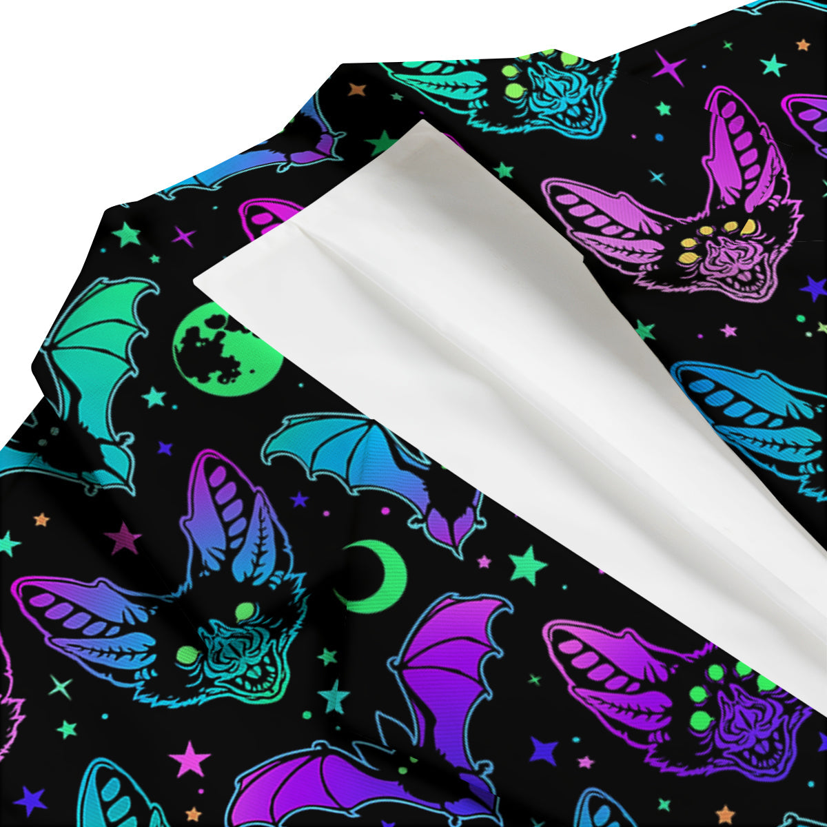 Multicolored Bats Print Pattern Men's Blazer-grizzshop