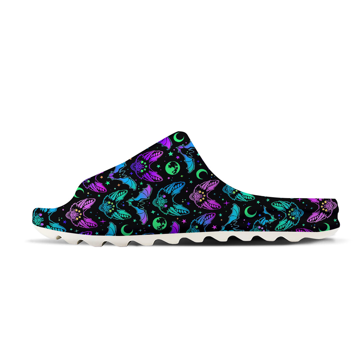 Multicolored Bats Print Pattern Sandals-grizzshop