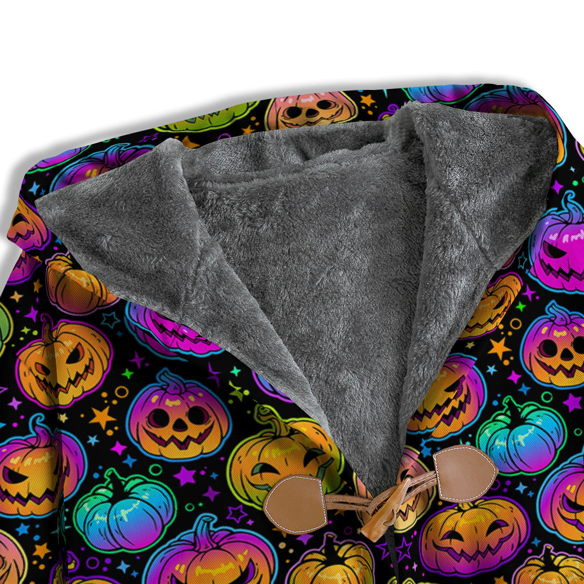 Multicolored Pumpkins Halloween Print Pattern Men's Windbreaker Jacket-grizzshop