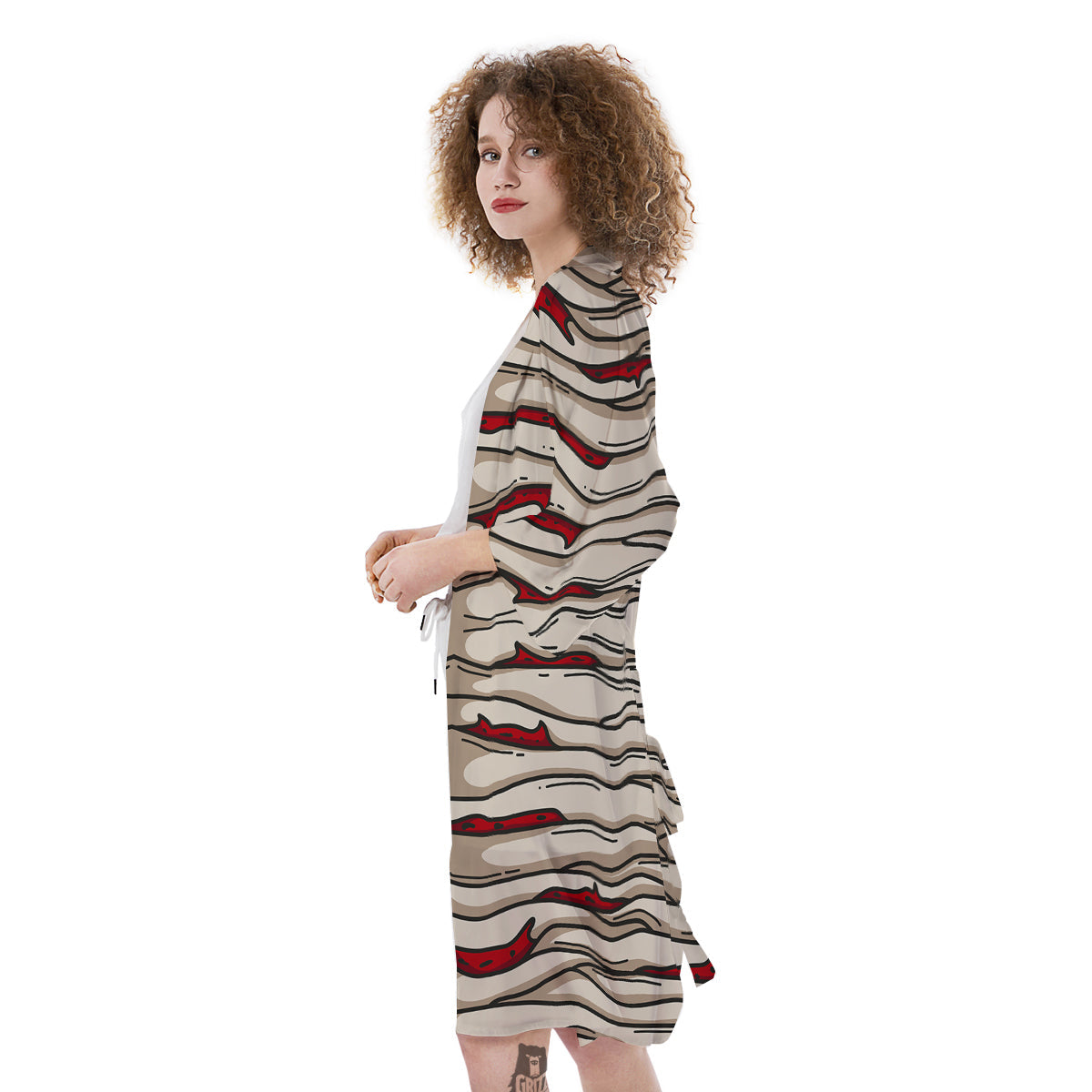 Mummy Bandage Print Pattern Kimono-grizzshop