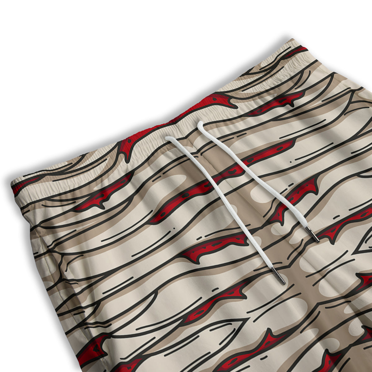 Mummy Bandage Print Pattern Men's Athletic Shorts