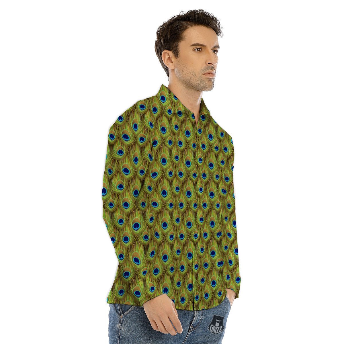 Mummy Bandage Print Pattern Men's Dress Shirts-grizzshop