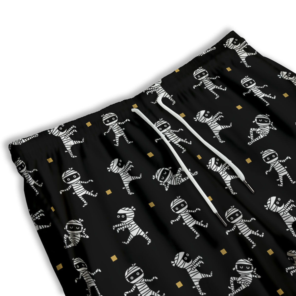 Mummy Cartoon Print Pattern Men's Athletic Shorts