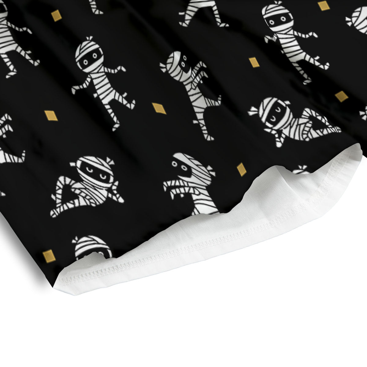 Mummy Cartoon Print Pattern Men's Athletic Shorts
