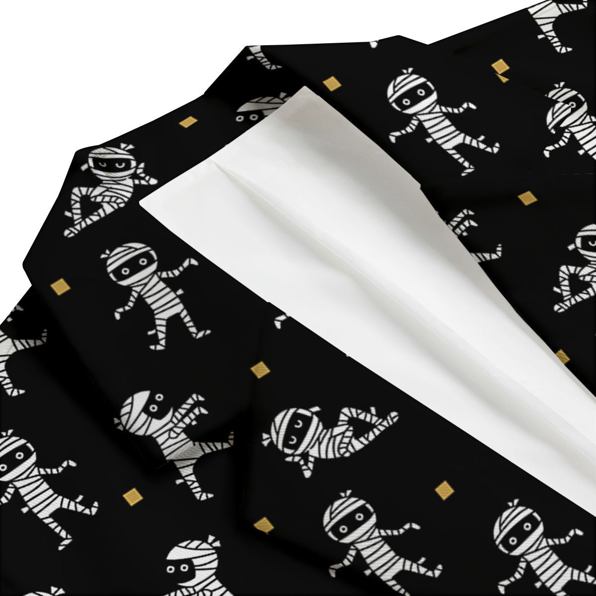 Mummy Cartoon Print Pattern Men's Blazer-grizzshop