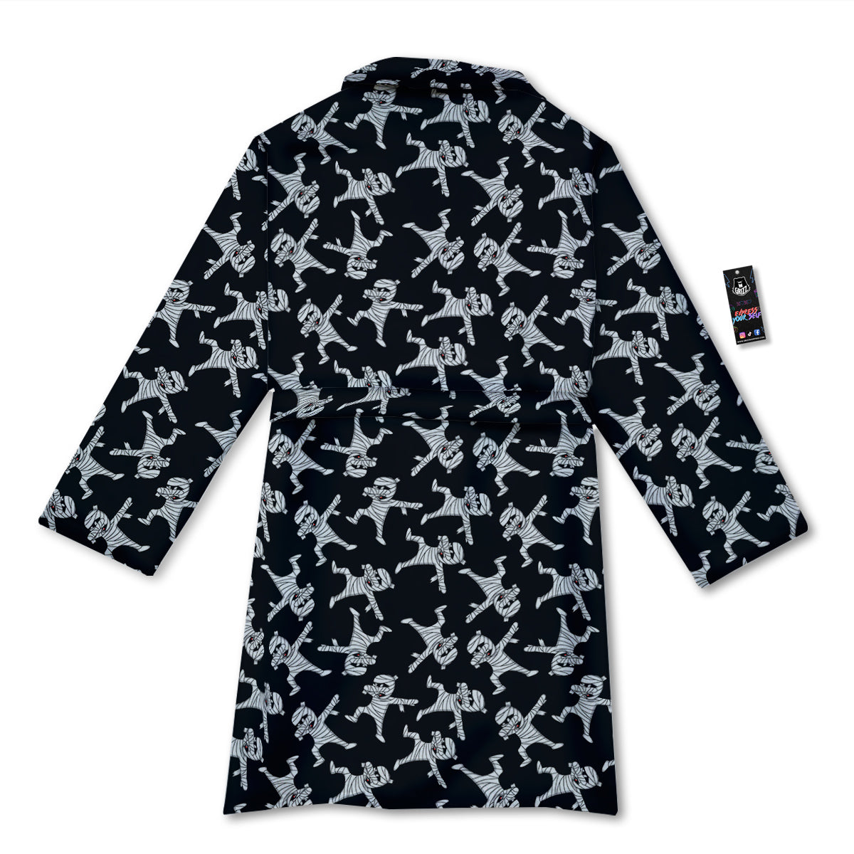 Mummy Cute Print Pattern Bathrobe-grizzshop