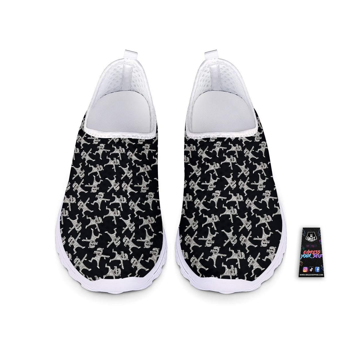 Mummy Cute Print Pattern Nurse Shoes-grizzshop