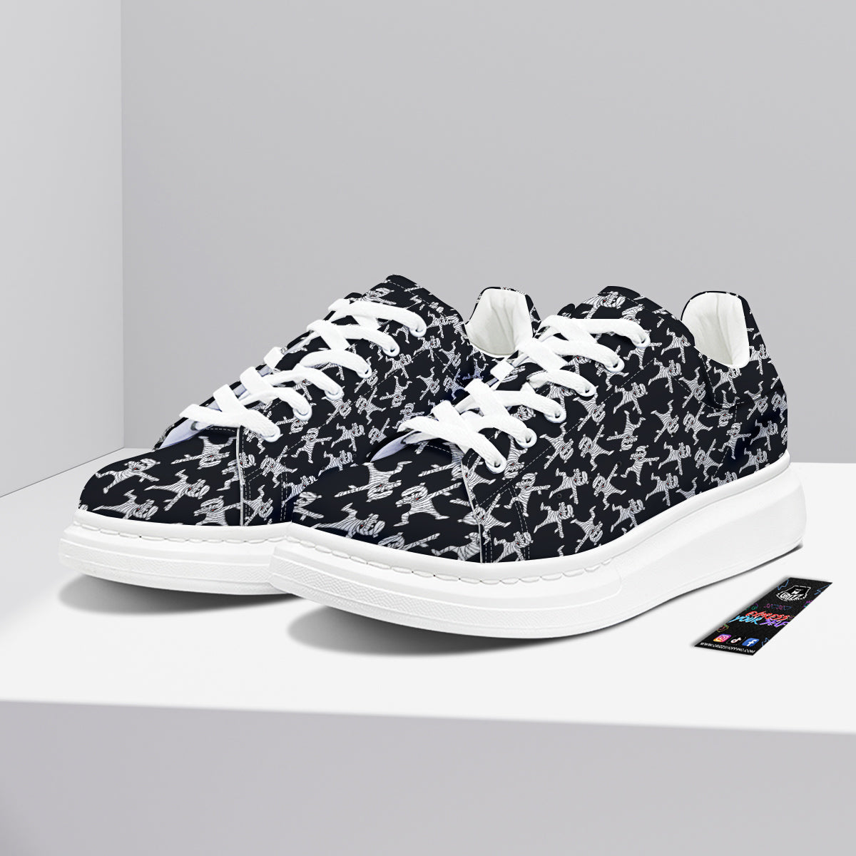 Mummy Cute Print Pattern Platform Shoes-grizzshop