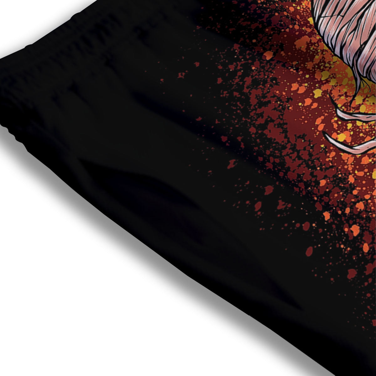 Mummy Halloween Print Mesh Shorts