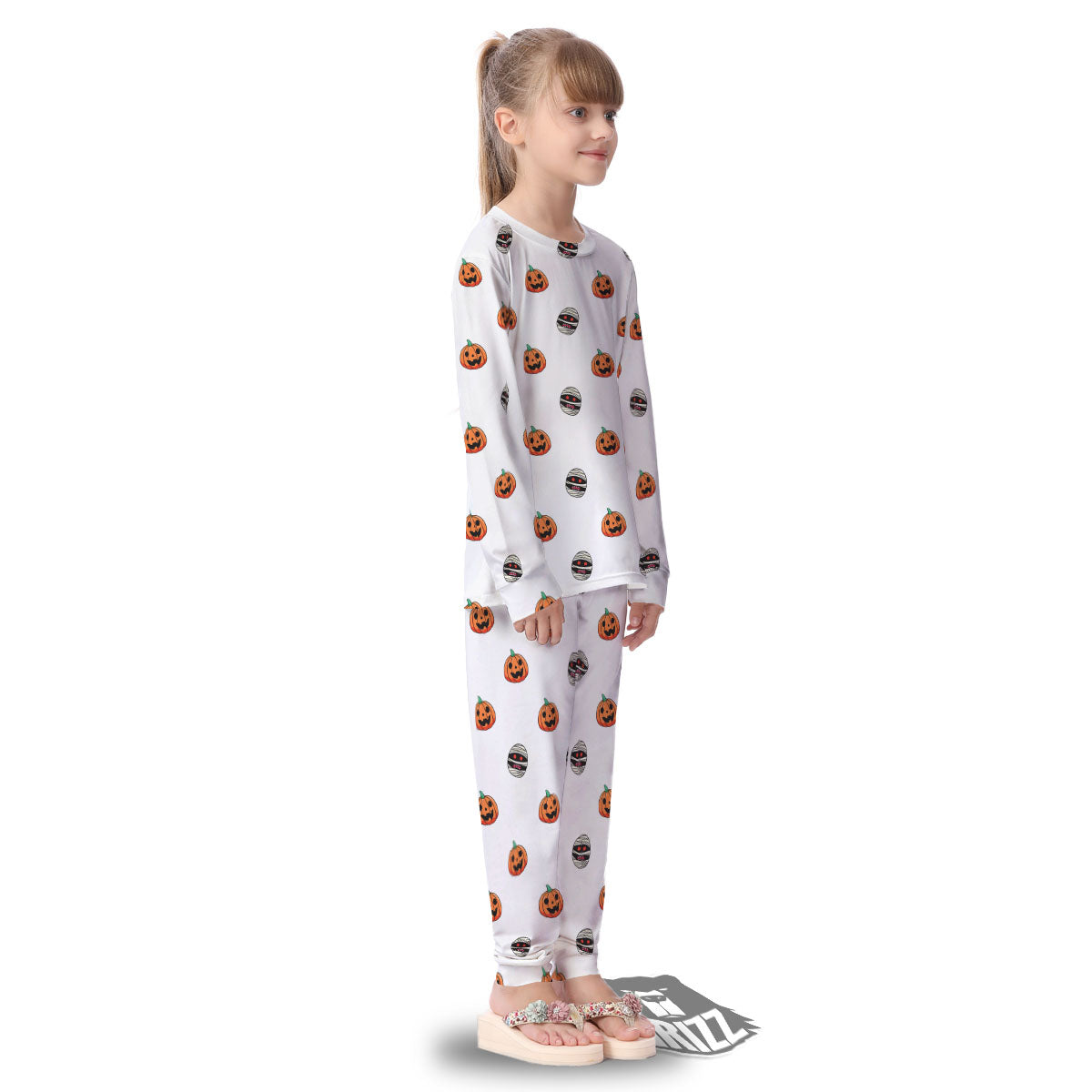 Mummy Halloween Print Pattern Kid's Pajamas-grizzshop