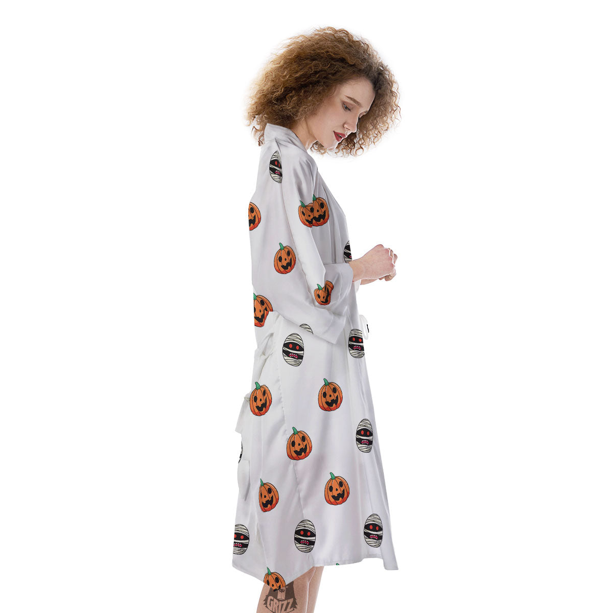 Mummy Halloween Print Pattern Kimono-grizzshop
