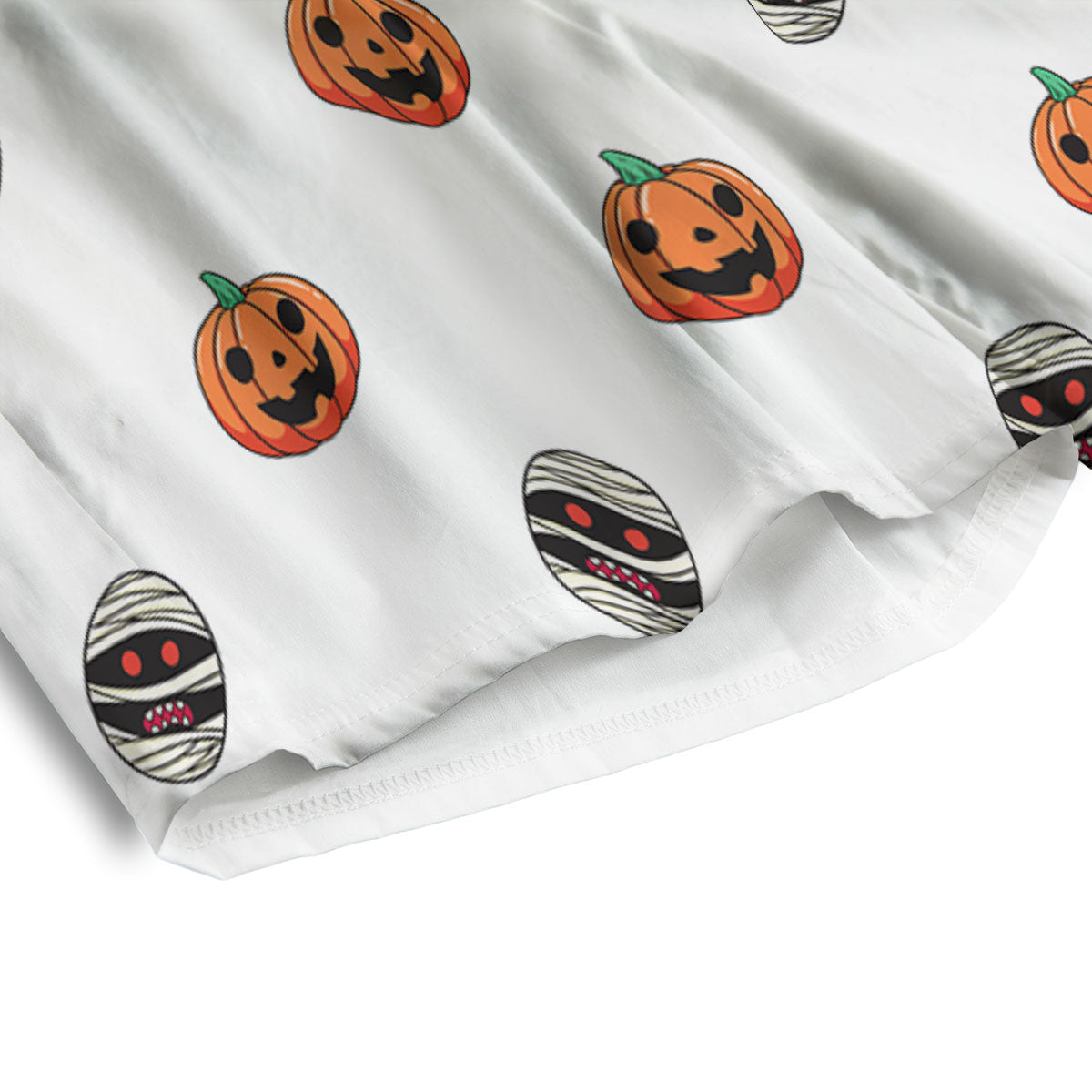 Mummy Halloween Print Pattern Men's Athletic Shorts