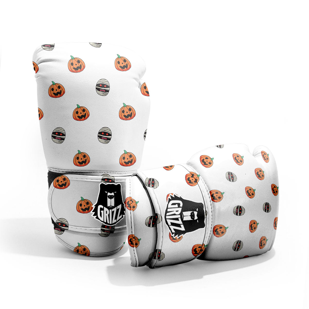 Mummy Halloween Print Pattern Pro Boxing Glove