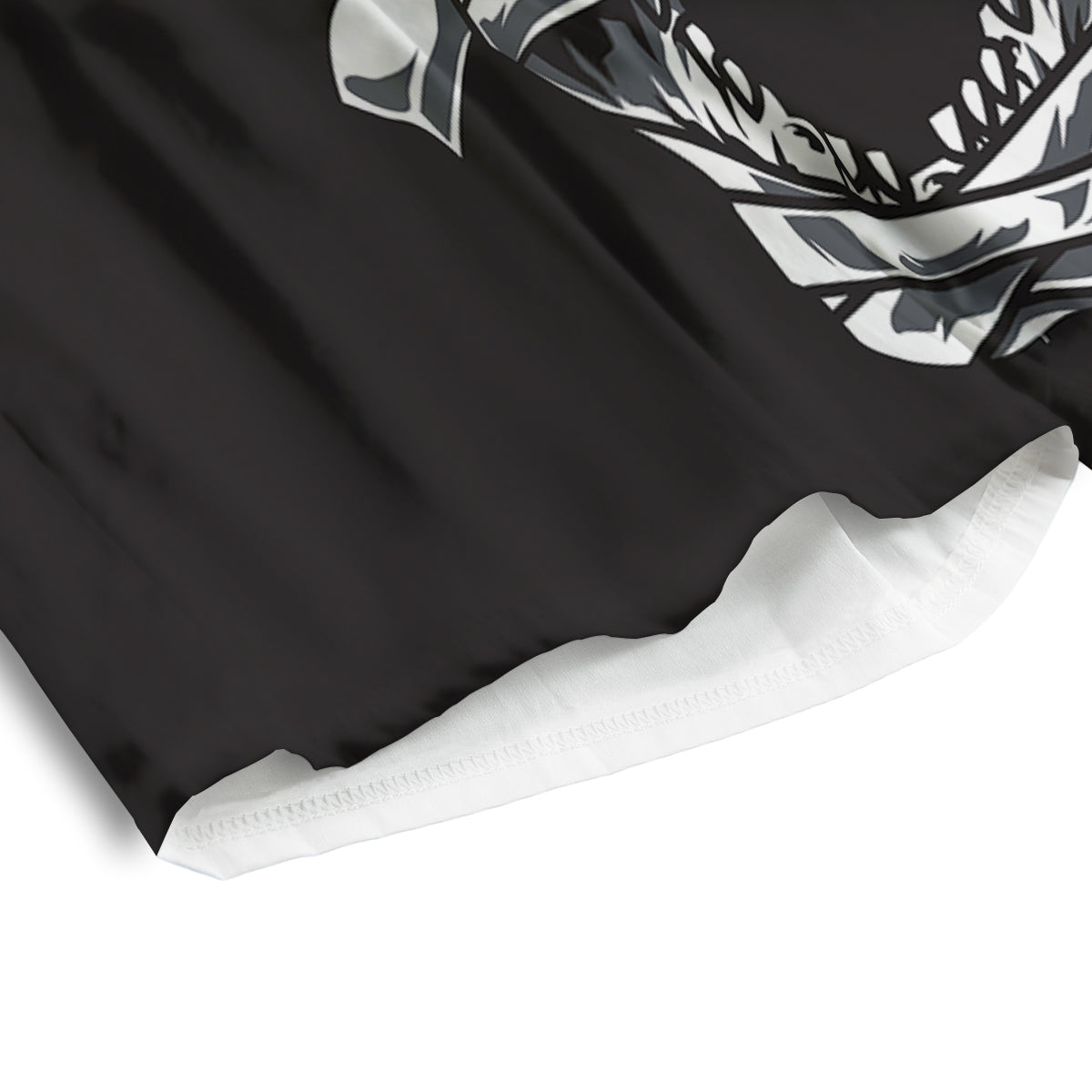 Mummy Head Print Men's Athletic Shorts