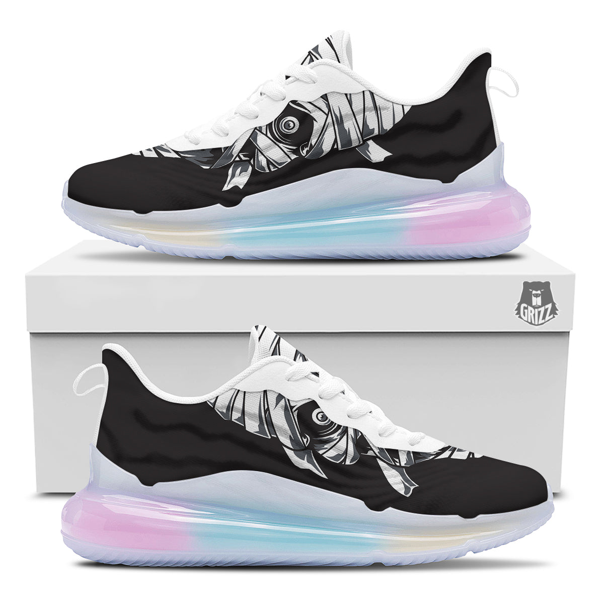 Mummy Head Print Running Sneakers-grizzshop