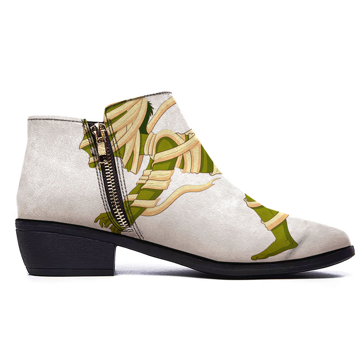 Mummy Running Print Ankle Boots-grizzshop