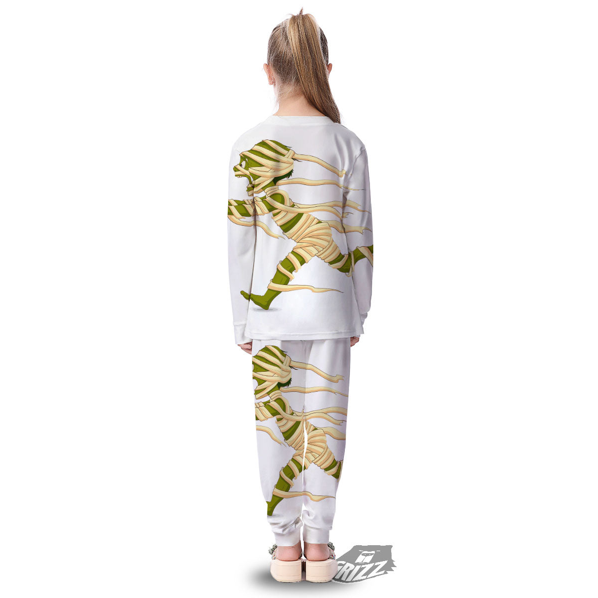Mummy Running Print Kid's Pajamas-grizzshop