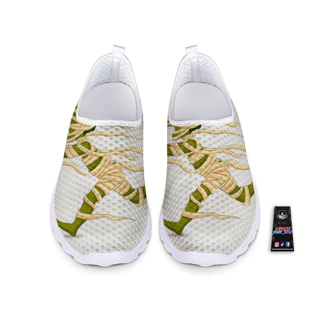 Mummy Running Print Nurse Shoes-grizzshop