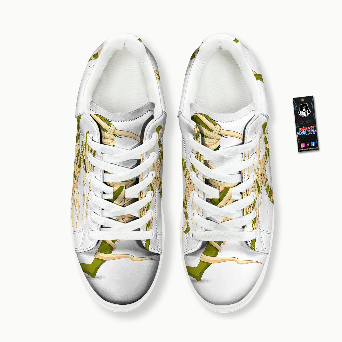 Mummy Running Print Platform Shoes-grizzshop