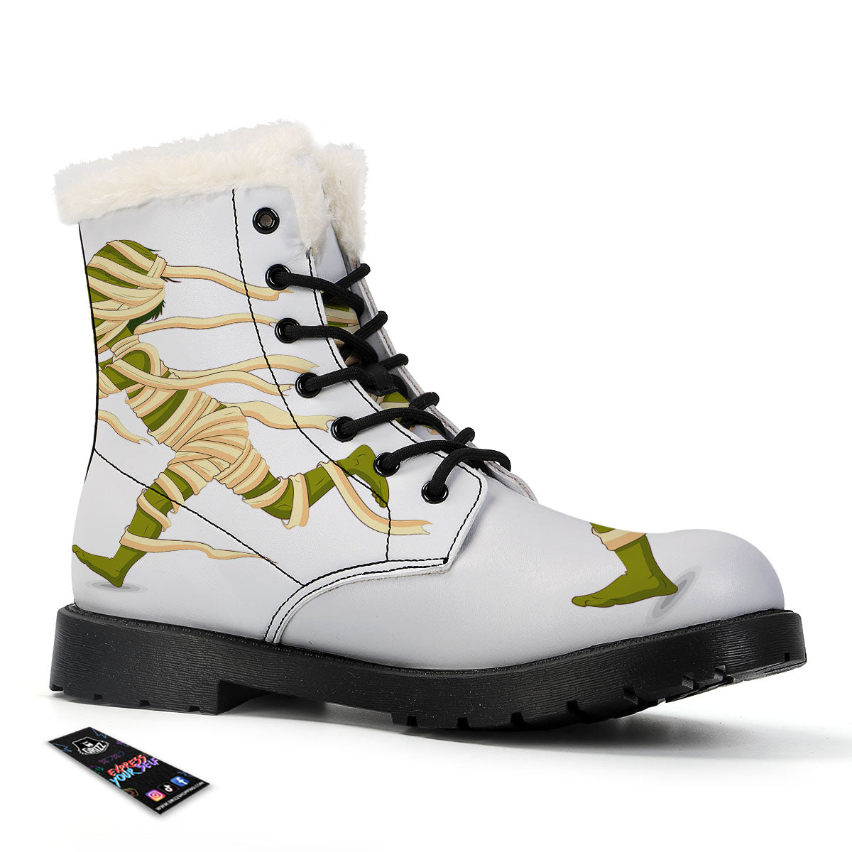 Mummy Running Print Winter Boots-grizzshop