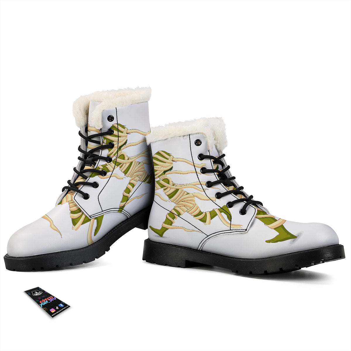 Mummy Running Print Winter Boots-grizzshop