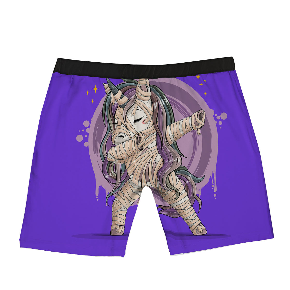 Mummy Unicorn Dap Print Boxer Briefs-grizzshop