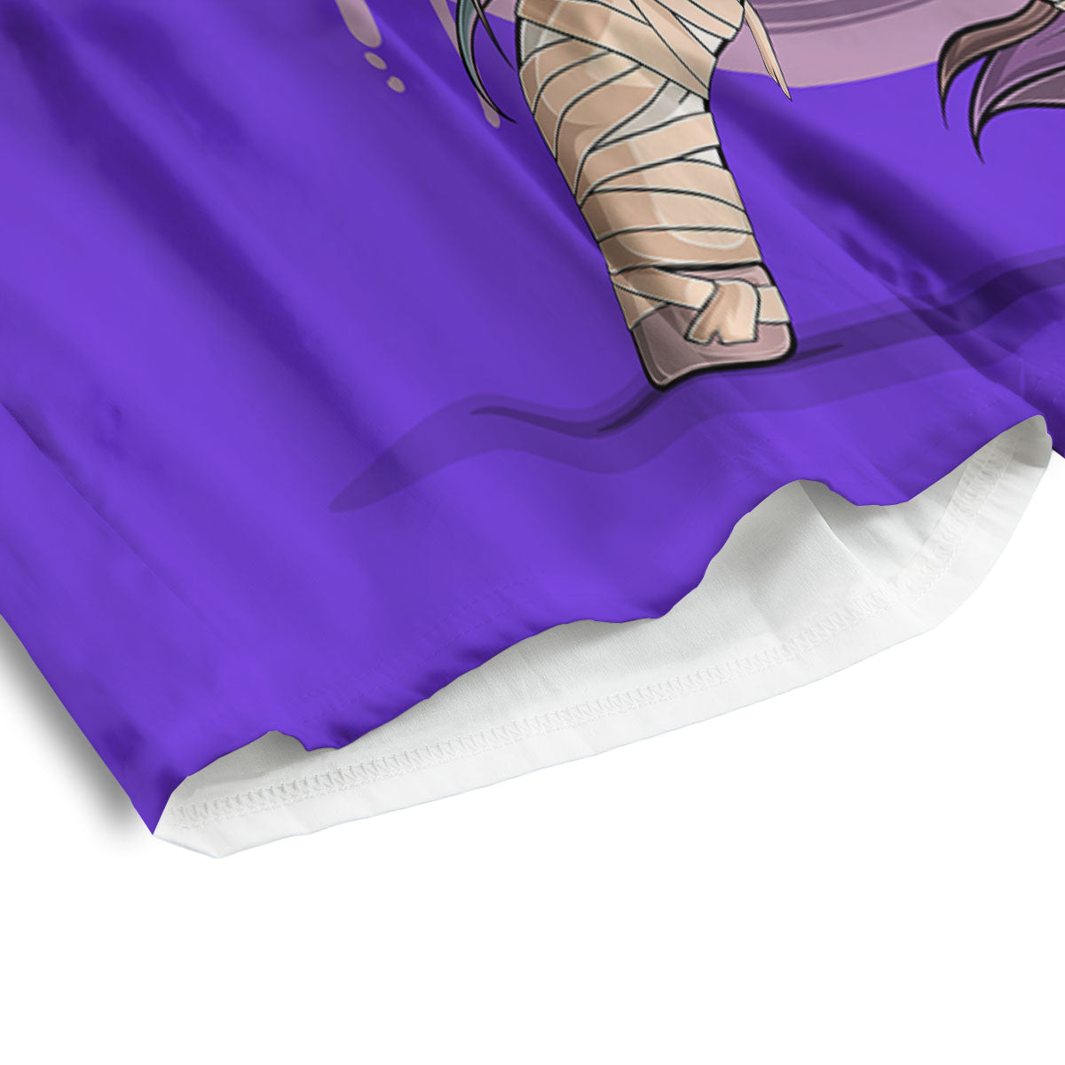 Mummy Unicorn Dap Print Men's Athletic Shorts