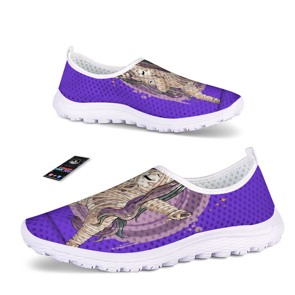 Mummy Unicorn Dap Print Nurse Shoes-grizzshop