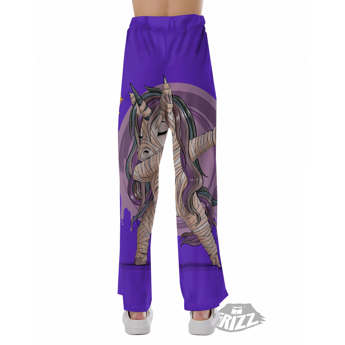 Mummy Unicorn Dap Print Pajama Pants-grizzshop